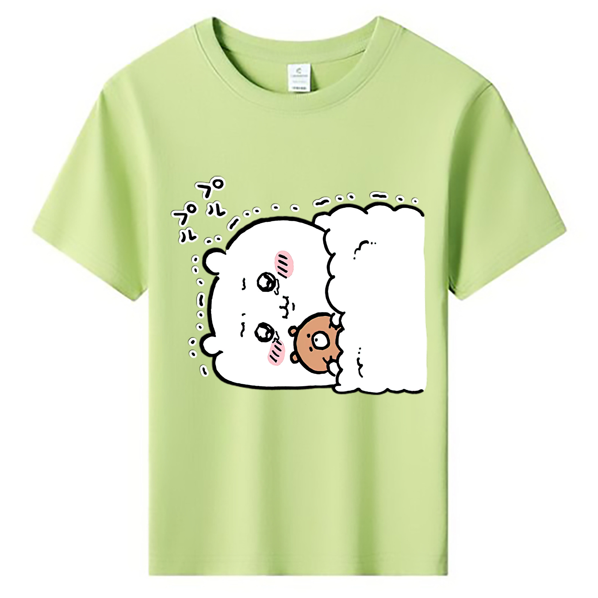 （画像用） ちいかわ ちいかわ Chii-kawa chiikawa 綿100％キッズTシャツ（フロントプリント）